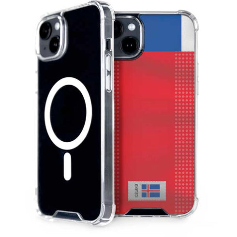 Iceland Soccer Flag iPhone 15 Plus MagSafe Case